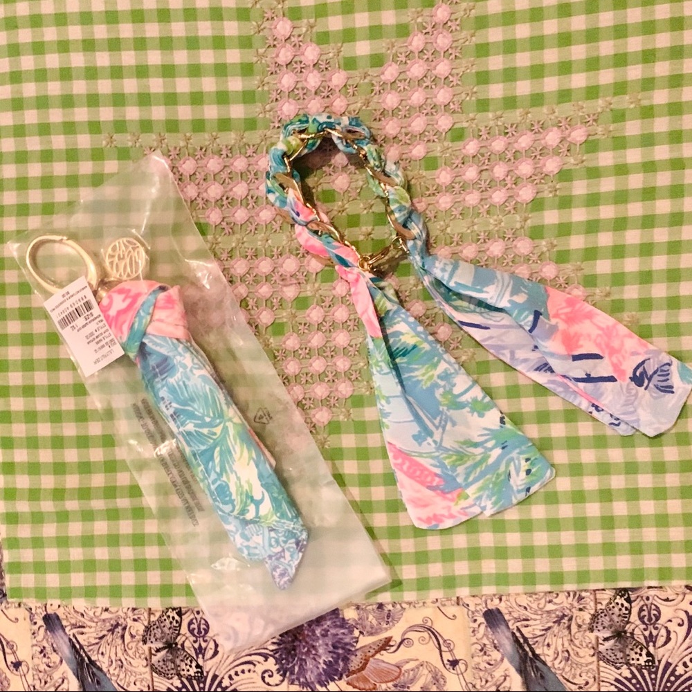 *Lilly Pulitzer* matching bracelet & keychain 💖